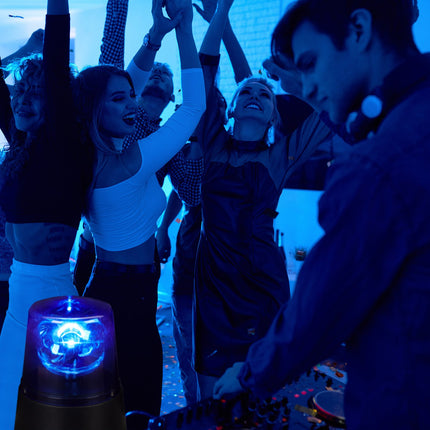 Guirlandes lumineuses LED rotatives à 360°, rouge et bleu, lot de 2