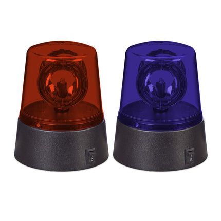 Guirlandes lumineuses LED rotatives à 360°, rouge et bleu, lot de 2