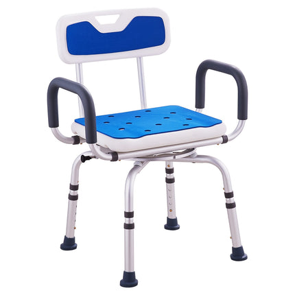 360 Swivel Shower Chair, Adjustable Height, 400 lb Capacity