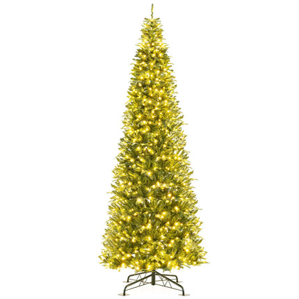 360 cm vorbeleuchteter künstlicher Weihnachtsbaum, für drinnen/draußen