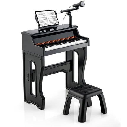 37-Tasten-Kinderkeyboard mit Hocker und Mikrofon