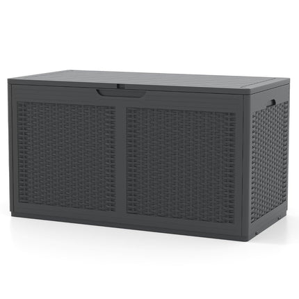 Coffre de rangement extérieur 380 L avec roulettes et couvercle étanche