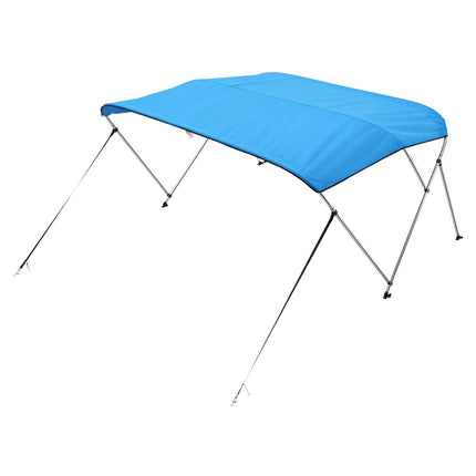 3 Bow Boat Bimini Top 72in, 600D Polyester, Blue