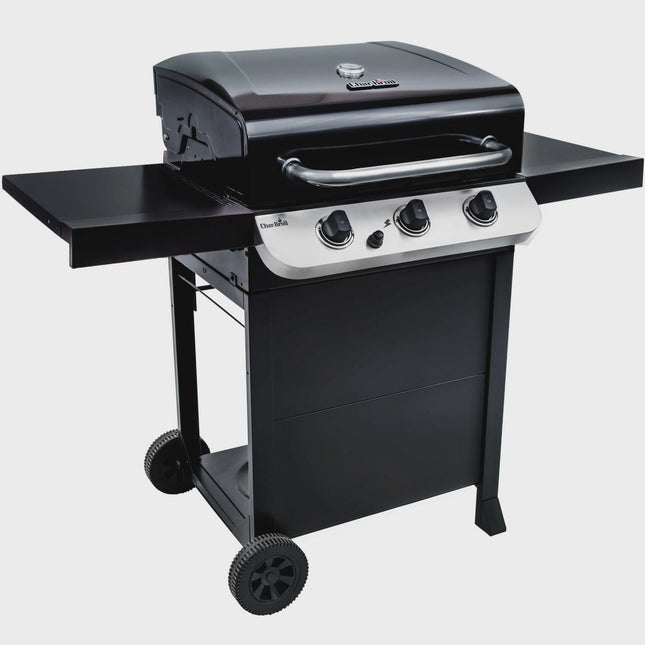 3-Brenner-Gasgrill mit gusseisernen Rosten und Thermometer