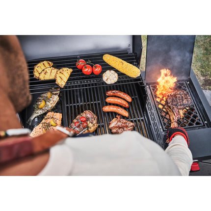 3-Brenner-Gasgrill mit Infrarot-Keramikbrenner, Gusseisenroste