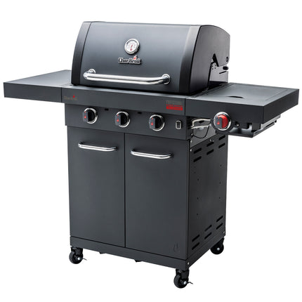 3-Brenner-Gasgrill mit Infrarot-Keramikbrenner, Gusseisenroste