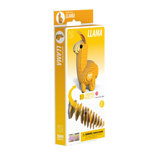 Kit de maquette en carton 3D - Projet de bricolage de lama pour tous les âges