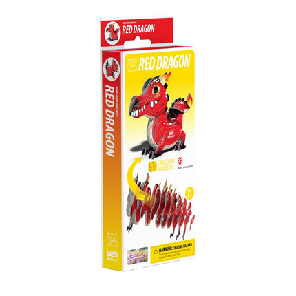 Kit de maquette en carton 3D - Red Dragon Assembly Craft