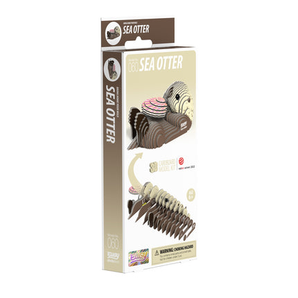 Kit de maquette 3D en carton - Loutre de mer pour une construction créative et amusante