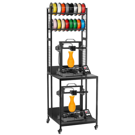 3D Printer Filament Storage Rack, 4-Tier Rolling Stand