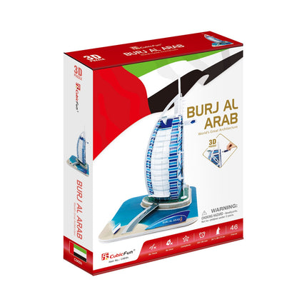 Puzzle 3D du Burj Al Arab : maquette de bâtiment attrayante
