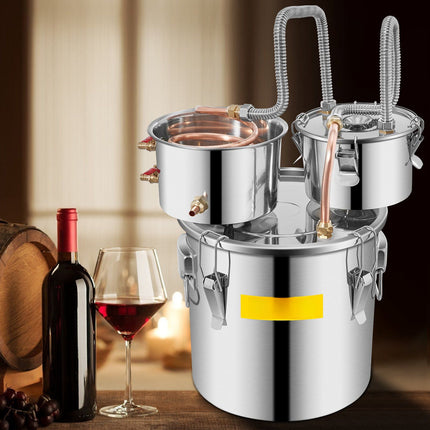 3 Gal Stainless Steel Alcohol Still Kit, Pump, Thermometer