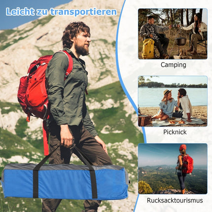 3-Personen-Campingzelt mit abnehmbarem Regenschutz und Unterlage