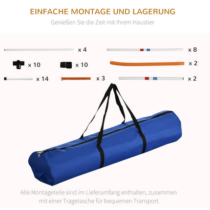 Hund Agility Trainingsset, 3-teilig, leicht zu transportieren