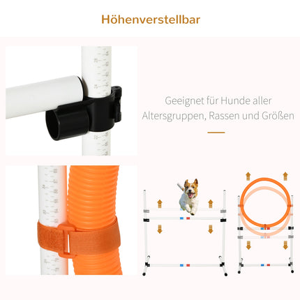 Hund Agility Trainingsset, 3-teilig, leicht zu transportieren