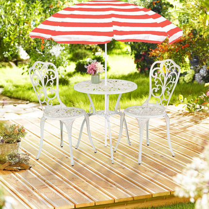 Ensemble bistro de jardin 3 pièces - Mobilier de patio ancien