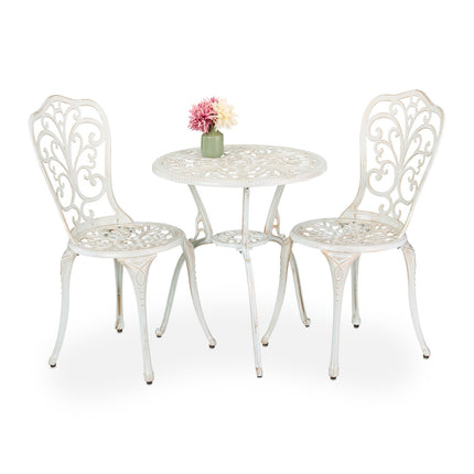 Ensemble bistro de jardin 3 pièces - Mobilier de patio ancien