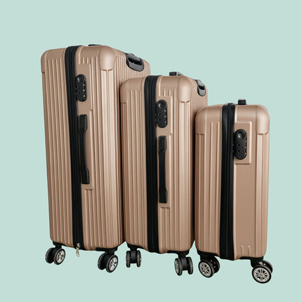 3-teiliges Hartschalenkoffer-Set mit Spinner-Rädern
