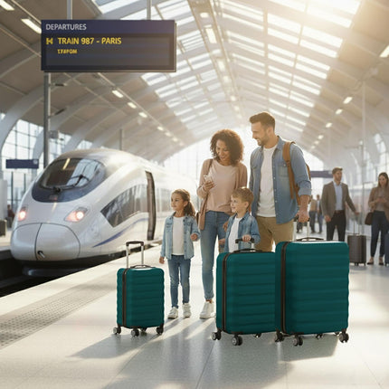 Ensemble de 3 valises rigides à roulettes