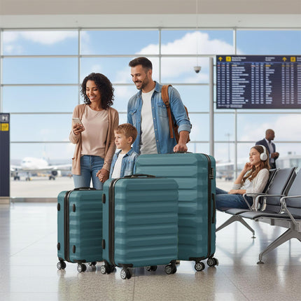 Ensemble de 3 valises rigides à roulettes