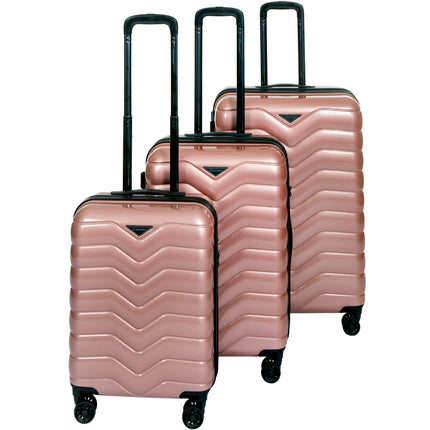 3-teiliges Kofferset, Rosa, Smygehuk