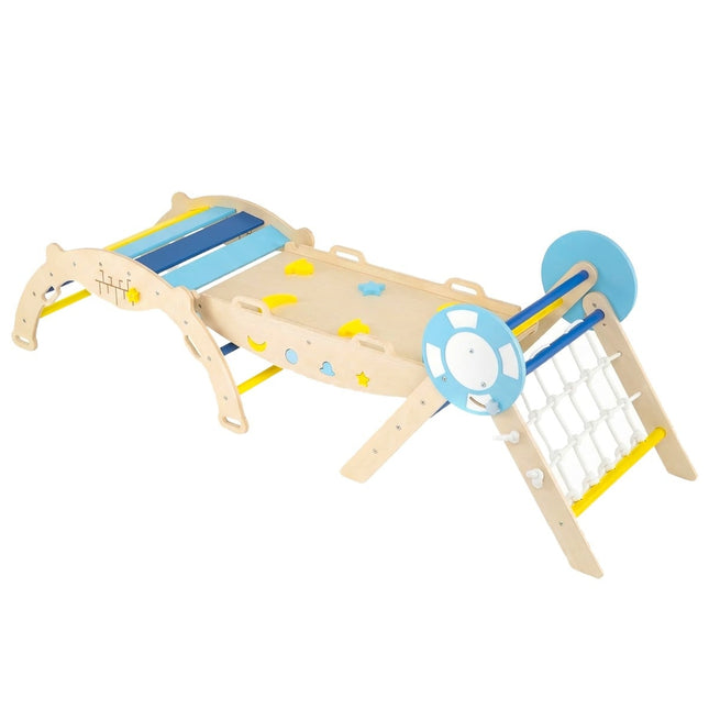 3-teiliges Kletterset „Nautik“ mit Rutsche und Bogen