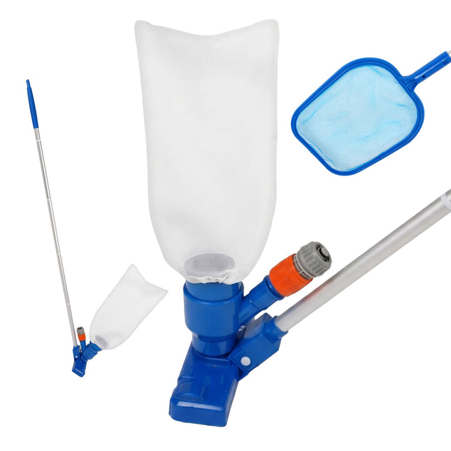 Kit de nettoyage de piscine 3 pièces avec perche et accessoires