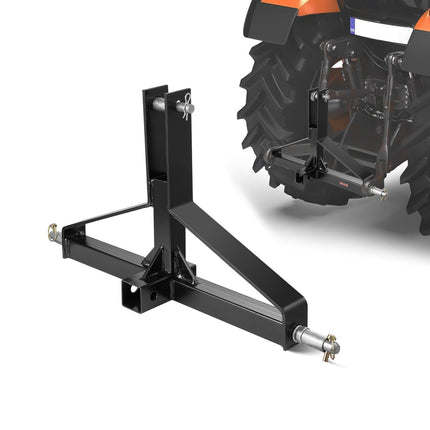 3-Point Trailer Hitch, 2 In Receiver, Cat 1, 3000 lb