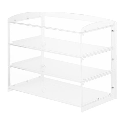 3-Tier Acrylic Bakery Display Case – Flip-Up Door, 19in