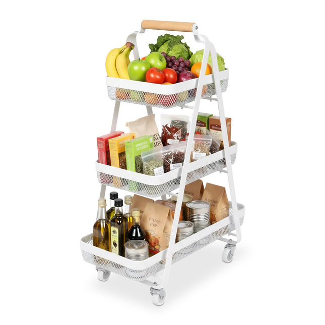 3-stöckiger Rollwagen – Wohnzimmer, Bad, Büro