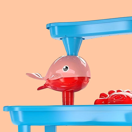 Table de jeux d'eau à 3 niveaux avec accessoires