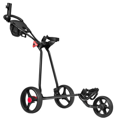 3-Rad faltbarer Golf-Push-Trolley mit verstellbarem Griff