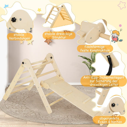 3-in-1 verstellbares Kletterdreieck-Set für Kinder