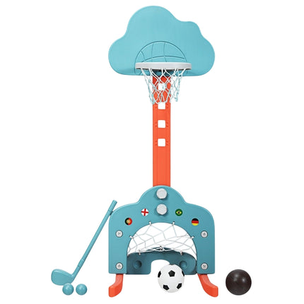 Ensemble de sport réglable 3 en 1 pour enfants : basket-ball, football, golf