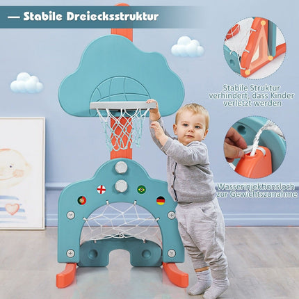 Ensemble de sport réglable 3 en 1 pour enfants : basket-ball, football, golf