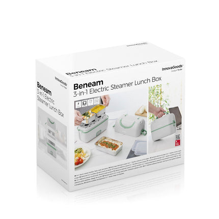 3-in-1 Elektrischer Dampfgarer Lunchbox mit Rezepten Beneam InnovaGoods