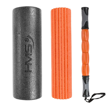Ensemble de rouleaux en mousse 3 en 1 - Outil de fitness polyvalent et haute densité