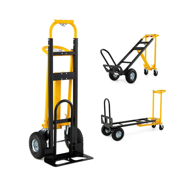 3-in-1-Klapp-Sackkarre mit Luftbereifung, 136 kg Tragkraft