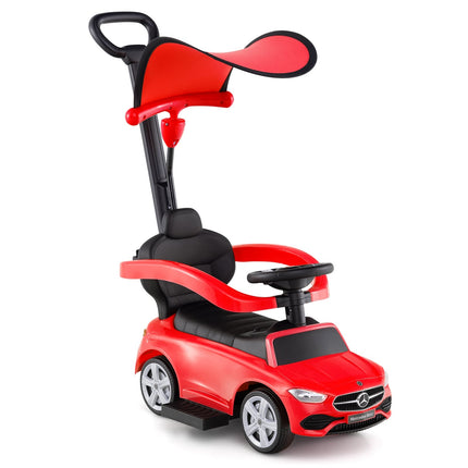 Voiture électrique Mercedes-Benz 3 en 1 pour enfants, rouge, 18-36 mois