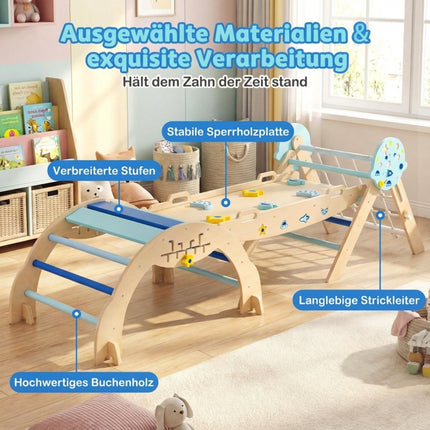 3-in-1 Montessori Kletterset mit Rampe & Bogen