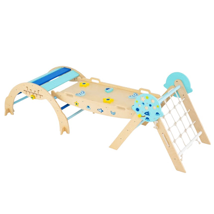 3-in-1 Montessori Kletterset mit Rampe & Bogen