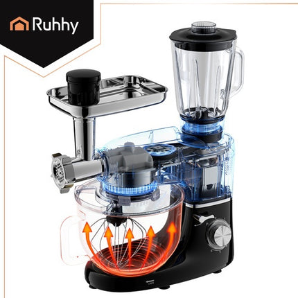 3-in-1 Planetenmixer mit 6,2-Liter-Schüssel und Mixer