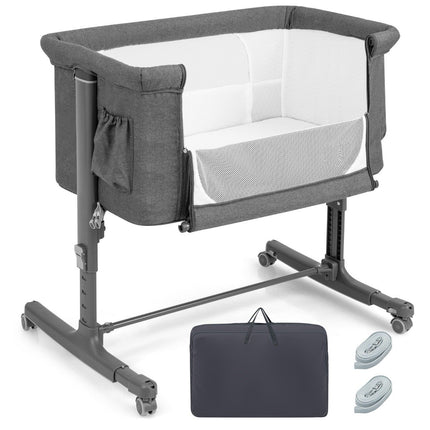 Lit bébé portable 3 en 1 avec hauteur réglable et filet