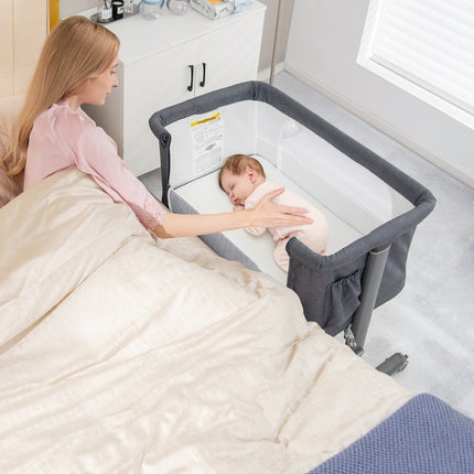 Lit bébé portable 3 en 1 avec hauteur réglable et filet