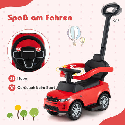 3-in-1 Kleinkind-Rutschauto mit abnehmbarem Griff