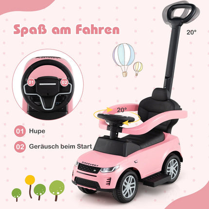 3-in-1 Kleinkinder-Rutschauto mit abnehmbarem Griff
