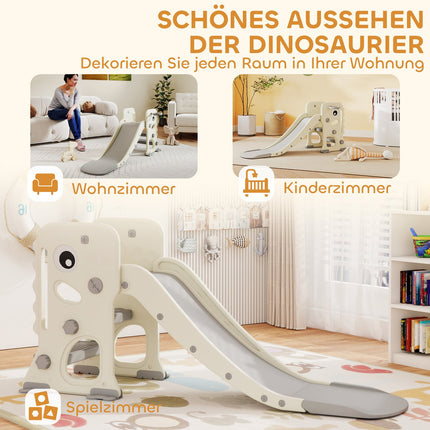 Toboggan 3 en 1 pour tout-petits avec structure d'escalade et cerceau, pliable