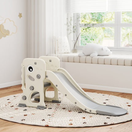 Toboggan 3 en 1 pour tout-petits avec structure d'escalade et cerceau, pliable