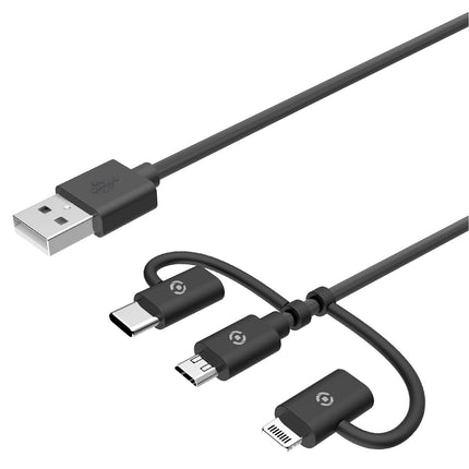 3-in-1-Kabel MicroUSB / Lightning / USB-C 1m