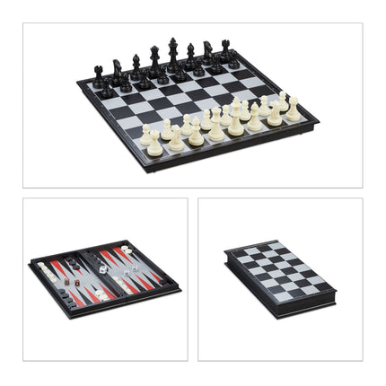 Jeu d'échecs magnétique 3 en 1